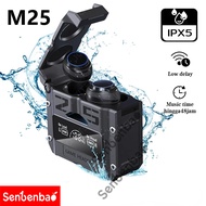 M25 TWS Waterproof Earphones LED Screen Surround Sound Headphone Bluetooth Built In Backup Charger