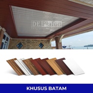 Plafon PVC 6 meter tanpa lem motif kayu elegan DE Premium DE Plafon