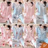 McJoden - LOLITA short sleeve pyjamas baju tidur women's pajamas seluar tidur wanita women set wear baju tidur plus size
