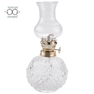 Indoor Oil Lamp,Classic Oil Lamp with Clear Glass Lampshade,Home Church Supplies