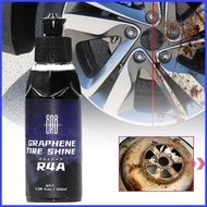 Tire Cleaner And Shine High Gloss Tire Shine Coating 100ml Car Tire Stain Remover Tire Shine Coating