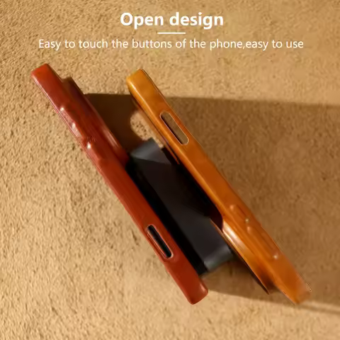 For Magsafe Case For OPPO Find X9 Pro X8 Ultra X7 X6 Reno9 Pro Full Grain Oil Wax Cowhide Genuine Le