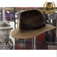 FEDORA LEATHER HAT LAKEN HAT FEDORA HAT MEN'S LAKEN HAT