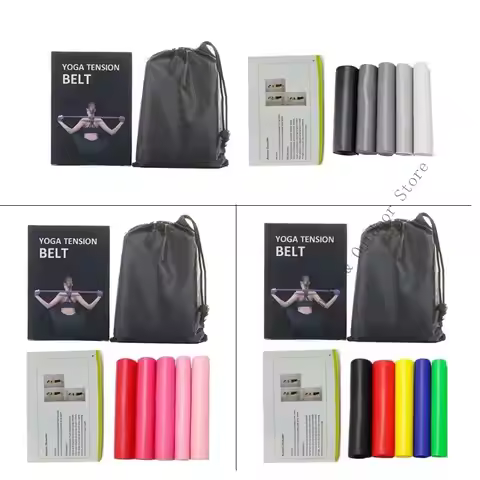 T4MF 5 Pcs Workout Bands Resistance Bands Elastic Bands Fitness Bands Exercise Bands for Working Out