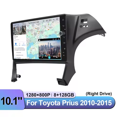 JOYING 10.1"Android Car Stereo Radios for Toyota Prius 2010-2013 RHD Support JBL Amp Steering Wheel 