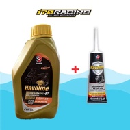 COMBO CALTEX HAVOLINE 10W40 800ml SCOOTER OIL AND HAVOLINE LAP OIL 120ml GENUINE HIGH QUALITY PRODUC