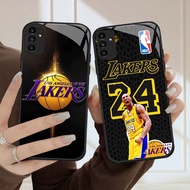 HK-74 Los Angeles Lakers HD Glass Casing for Samsung A05S A35 A55 A24 A14 A15 A04S A34 A25 M15 A54 S
