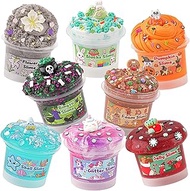 Slime Variety Pack Different Textures, 8 Pack Slime Kit for Kids, Includes Butter Slime, Cloud Slime