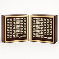 Bonsenkitchen Money Saving Box for Kids and Adults | Wooden Money Bank with Lock | 1 Lakh Saving Box