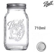 🔥พร้อมส่ง🔥โหลแก้วmason jar Ball Mason American Mason Jar แก้ว Jar ปิดผนึกโปร่งใส Scale Jar Overnight Oatmeal Cup Milkshake Drink C
