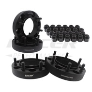 4pcs 32mm Black Forged Knurled Wheel Spacers 6x139.7 106mm CB M12x1.5 FJ Cruiser