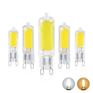 1/ 5/ 10pcs G9 LED Light Bulb 7W 9W 10W 220V LED Glass Bulb COB 360 Beam Angle Replace Halogen Chand