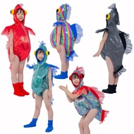 Children Sea Animal Costume Shark Starfish Clownfish Crab Whale Sea Lion Octopus Dance Costume