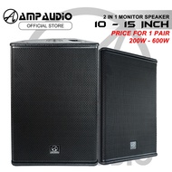 AmpAudio 10/12/15 Inch Speaker PA System Speaker PA System Outdoor Monitor Speaker