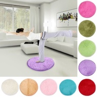 Ready stock 🔥 40cm Home living room round carpet, karpet bulu fluffy deco carpet