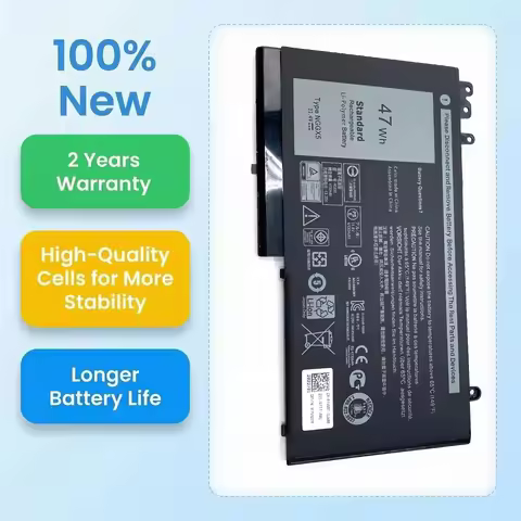 New NGGX5 954DF 11.4V 47Wh Laptop Battery For DELL Latitude E5270 E5470 E5570 E5550 E5250 Series M35