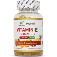Vitamin E Gummies 268mg (400IU), Vegan, 60 Count | Adult Supplement, Non-GMO, Delicious, Easy to Che