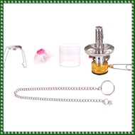 (CEUO) Mini Gas Lamp Flashlight Hanging Mini Camping Portable Glass Lamp Camping Equipment