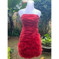 PRELOVED ABEL & CHLOE RED DRESS MINI MURAH/FASHION WANITA/MINI DRESS
