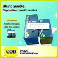 【Local delivery】Korea Individually packaged blunt needles50pcs Cannula blunt needle 22g 21g 23g 25g 