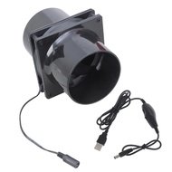 Inline Duct Fan Ventilation Exhaust Fan Filter Duct Kit 5V Extractor Blower