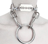 Hardware Blade Necklace Street Function Punk Collar Hip-Hop Disc Trendy Cool Necklace Accessories