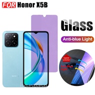 Honor X5B Anti Blue Light RayกระจกนิรภัยสําหรับHonor X7C X7B X8B X6Bป้องกันหน้าจอ + ฟิล์มเลนส์กล้อง