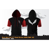MERAH Game Devil May Cry Dante Raglan Hoodie T-Shirt Black Red KHG DMC 01