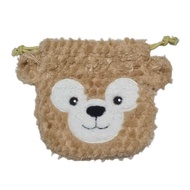 Disney Duffy Bear Drawstring Fur Bag Pouch Storage Case Casing