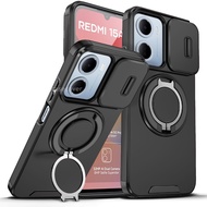 Xiaomi Redmi 15A 5G Redmi15A Case Shockproof Armor Slide Magnetic Casing Ring Stand Protection Phone