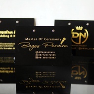 QCard Mc Ukuran A5 Tebal 3mm  proses grafier Cue card Master Of Ceremony