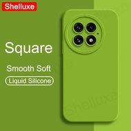 Untuk OnePlus13 Case Shelluxe Square Cecair Silikon Kulit Lembut untuk OnePlus 13 13r 13t 13s Oneplu