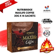 NUTRIBRIDGE MAXLIFE COFFEE 20G X 14 SACHETS - KOPI TAMBAH TENAGA UNTUK LELAKI ASHWAGANDA