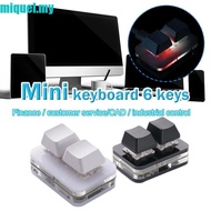 MIQUEL Custom Mini 2 Key Keypad, Acrylic Keypad Copy Paste Keypad, Keypad Accessories Red Switch Ill