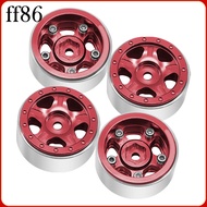 RCGOFOLLOW 7.5mm Hex 1.0 Inch Metal Wheel Rims For 1/18 1/24 Crawler Trx4m