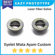 Eyelet Custom Grafir Laser Fiber Marking Mata Ayam Itik Lubang Besi