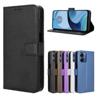 Suitable for Motorola G84 Phone Case Motorola E14/G54/G14 Diamond Pattern Leather Case G64 Flip 24