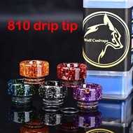 810 Drip Tip Resin Mouthpiece 810滴嘴 树脂金箔材料20260910