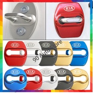 ‍ 4PCS Car Door Lock Cover Latch Case Stainless Steel Gate Lock Protection Cover for KIA K2 K3 K5 KX