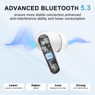 D56 TWS Earbud Bluetooth 5.3 Wireless Earphones With Mic Clean Stereo Sound Touch Control Headphone