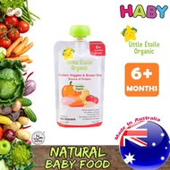 MEGA Little Etoile Organic - Chicken, Veggies & Brown Rice Baby Food Pouch 120g