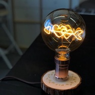 Amor LED 燈泡木枱燈 香港製作 手作復古家居餐廳 設計品
