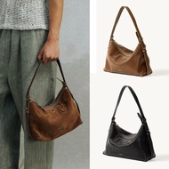 Songmont Premium Texture hobo Tote Bag Suede Underarm Commuter Dumpling