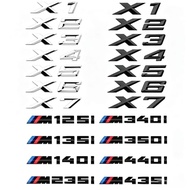 Car ABS Rear Trunk Words Letters Logo Badge Emblem Decals Sticker For BMW M35i M40i M40d M50i M50d M