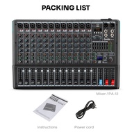 DGNOG PA-12 12 channel mixing console professional DJ mixing console 99 DSP reverb Bluetooth USB sui