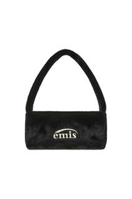 落單前請先向店主查詢購買程序  EMIS FUR CYLINDER BAG-BLACK 腋下包