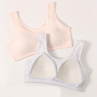 Bra Perkembangan, untuk Gadis dan Pelajar, Diperbuat daripada Kapas Tulen, Seluar Dalam, dengan Pad 