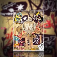 各種公仔展示盒【免運】Skullpanda400%巴斯奎特亞克力潮玩盲盒主題背景展示盒