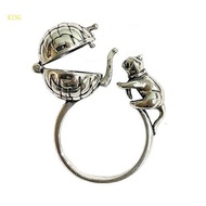 Adjustable  Diffuser Rings Pendant for Essential Oils Cat Rings