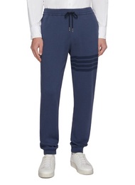 THOM BROWNE TONAL 4-BAR COTTON SWEATPANTS